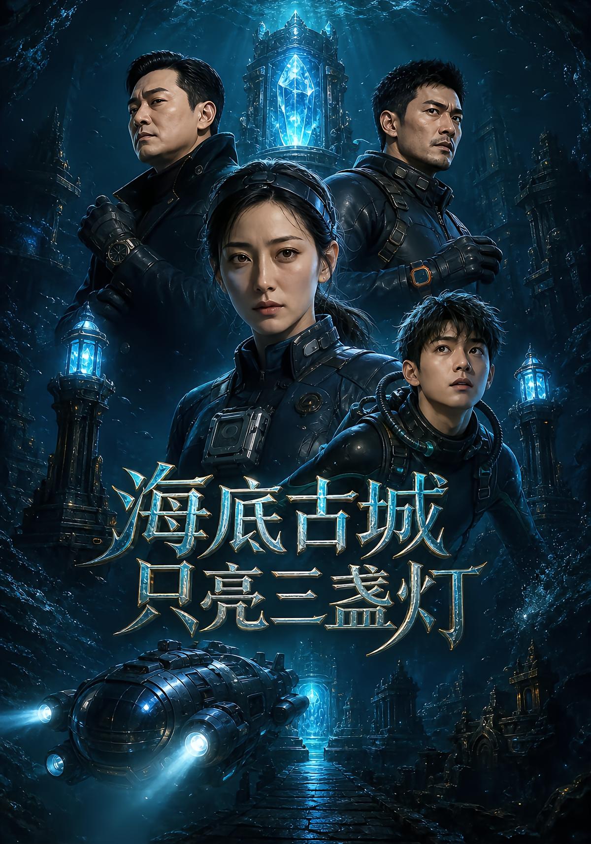 海底古城只亮三盏灯