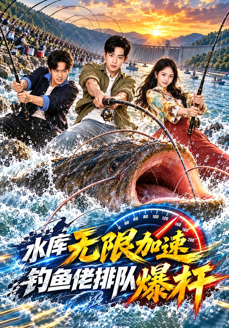 水库无限加速钓鱼佬排队爆杆