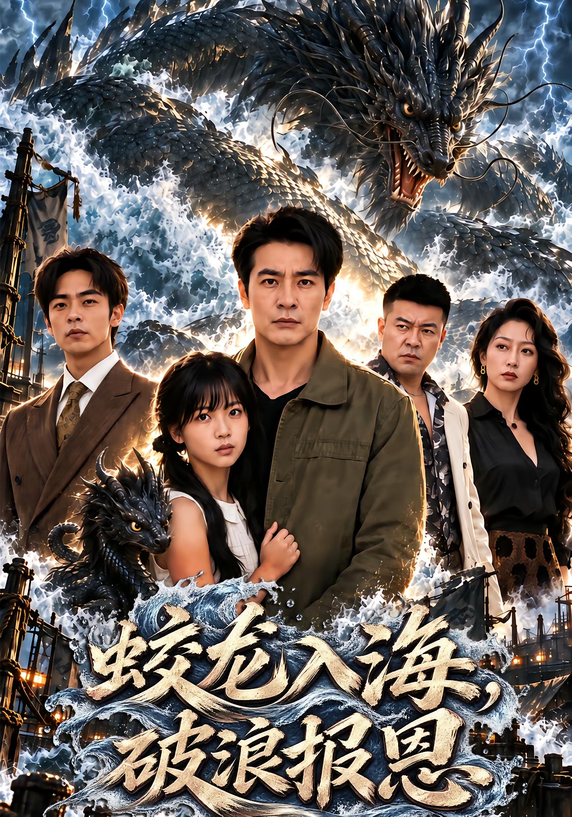 Dragon Enters Sea, Breaks Waves to Repay