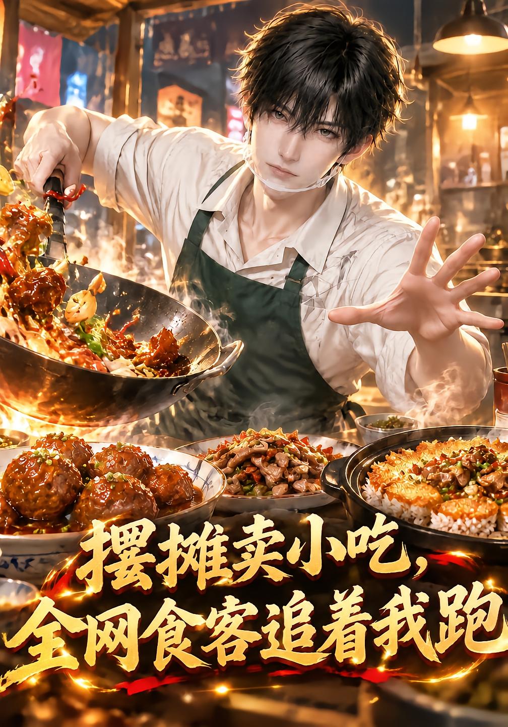 摆摊卖小吃，全网食客追着我跑