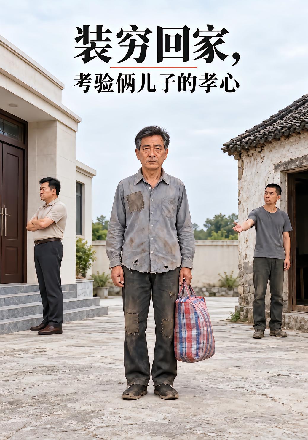 装穷回家，考验俩儿子的孝心