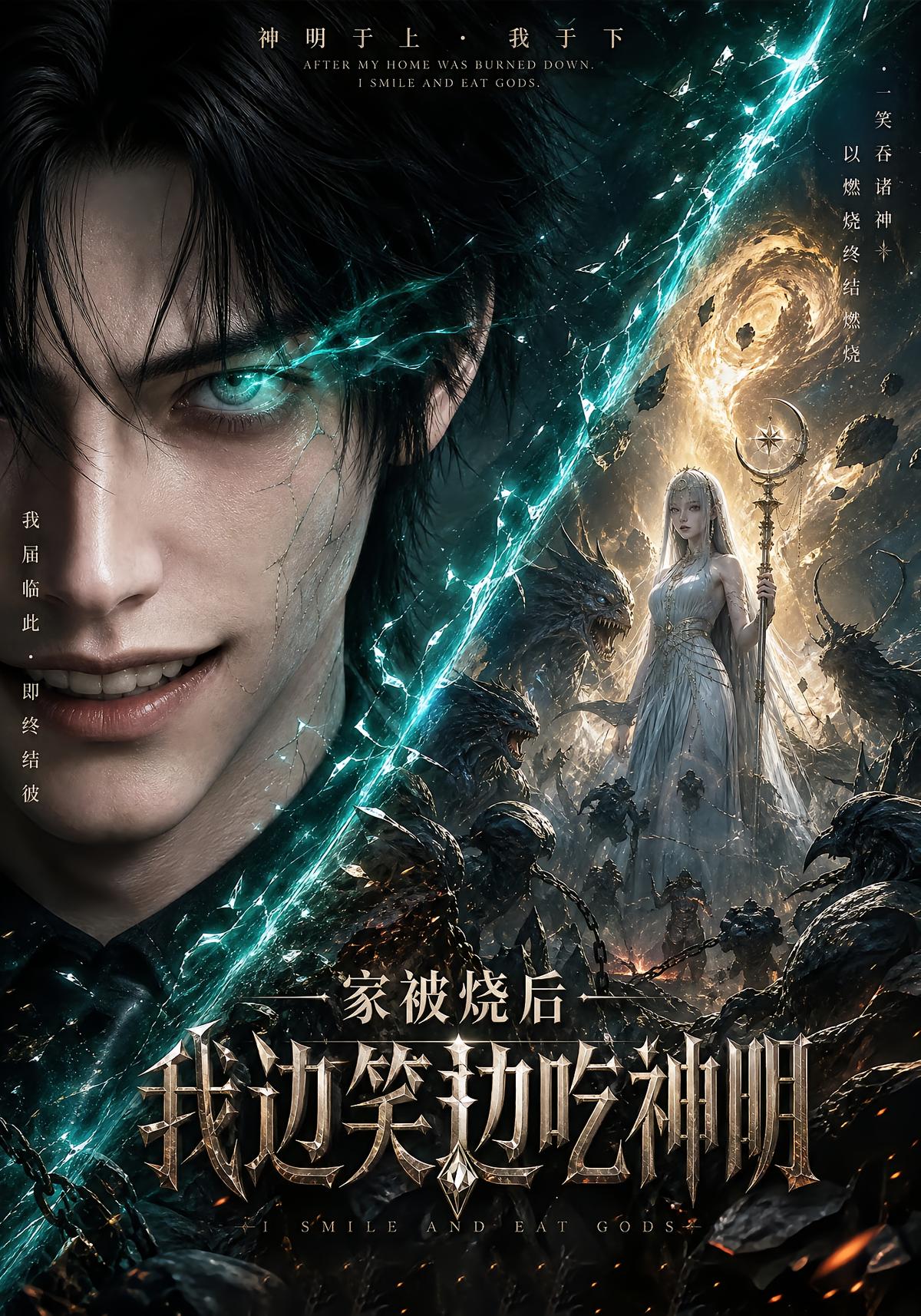 家被烧后我边笑边吃神明
