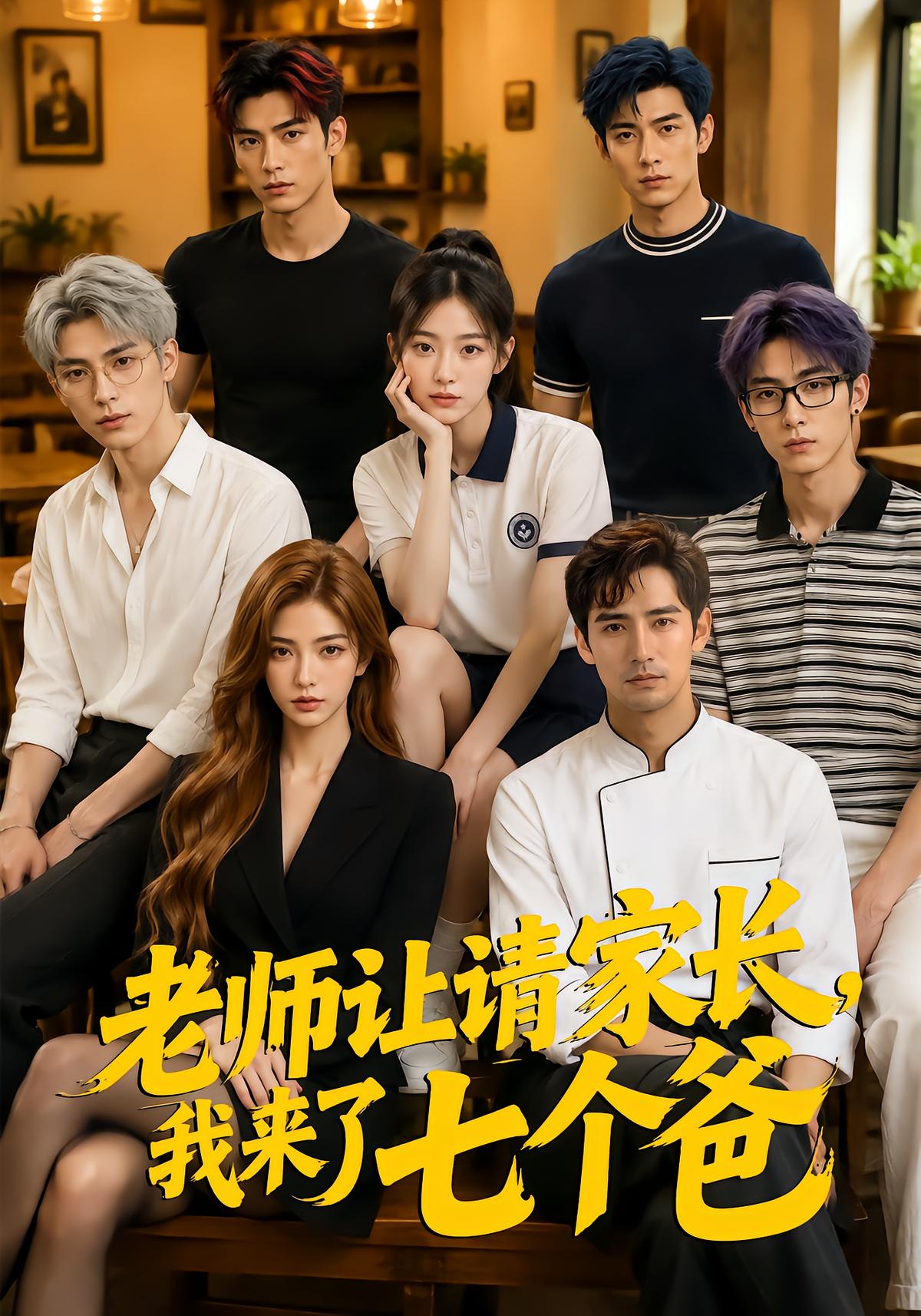 老师让请家长，我来了七个爸
